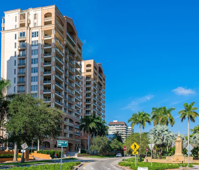 Sign for Coral Way in Coral Gables