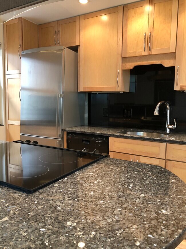 Kitchen with nice countertops and updated appliances - 1111 Maxwell Ave