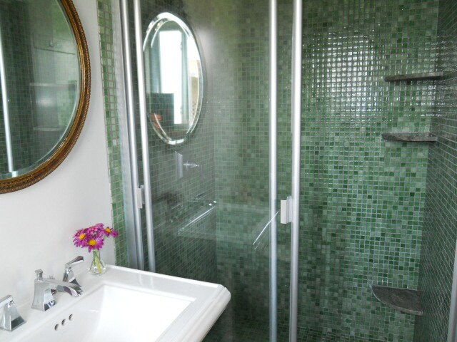 Custom mosaic tile shower - 4237 Kenyon Ave