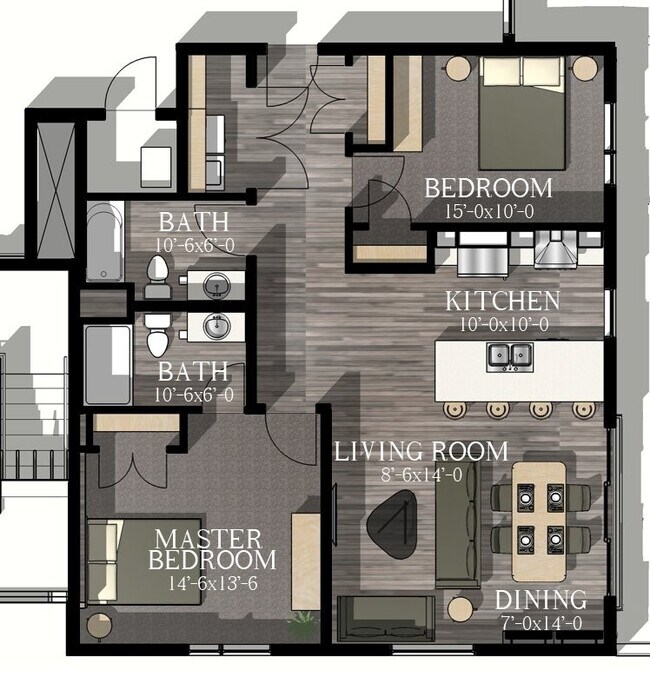Foto del interior - The Homes at River's Edge
