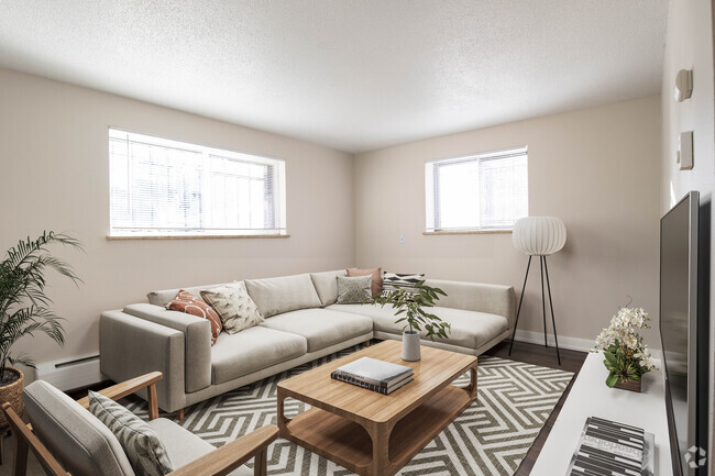 1 BR, 1 BA - Living Room - Geneva Place