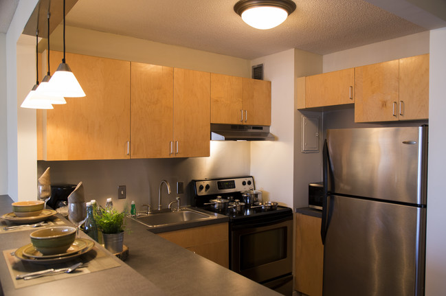 Kitchen in 1BR, 1BA - Mansion House 1