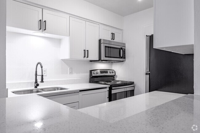 1HAB, 1BA - 740SF (Plano B) - Cocina - MIA Sawyers Mill