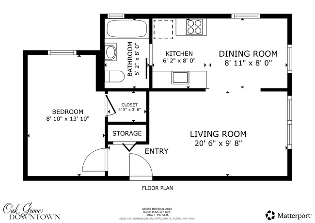 Interior Photo - 225–233 Oak Grove – Oak Grove Downtown