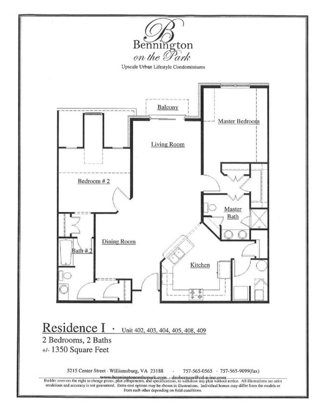 Building Photo - 2 bedroom/ 2 bathroom. Bennington on the Park