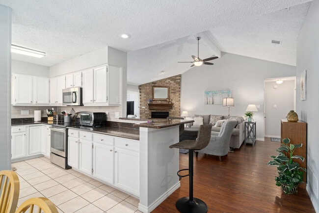 Open view from kitchen to living room - 7312 Augusta Cir