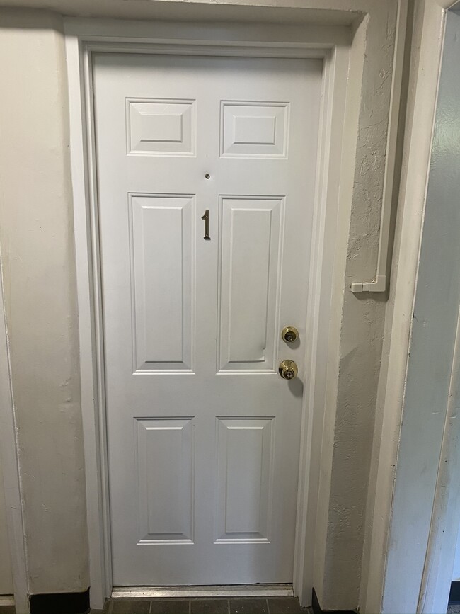 Private door to Unit 1 - 517 Morgan Ave