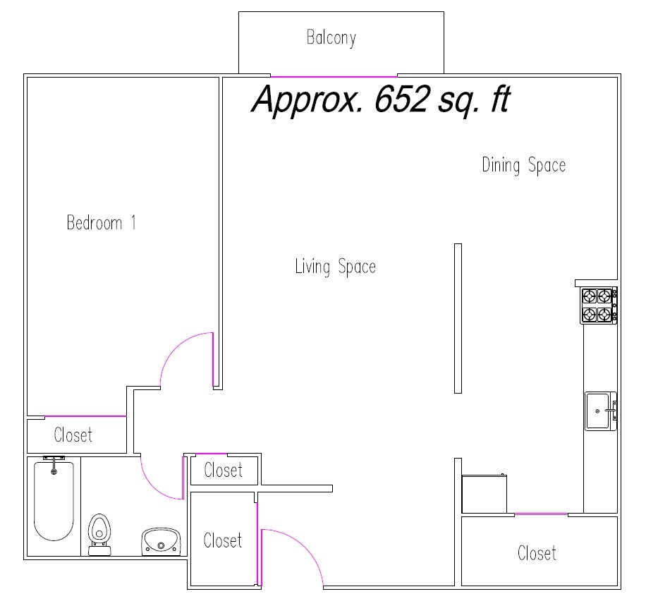 Floor Plan - Hincks Street Apartments