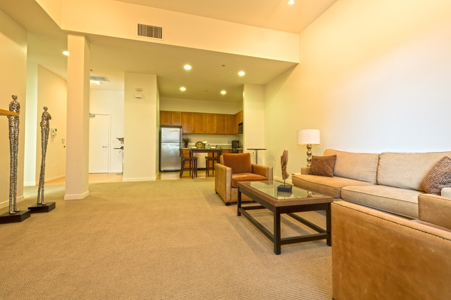 One Bedroom Living Room - The Cathedral Building