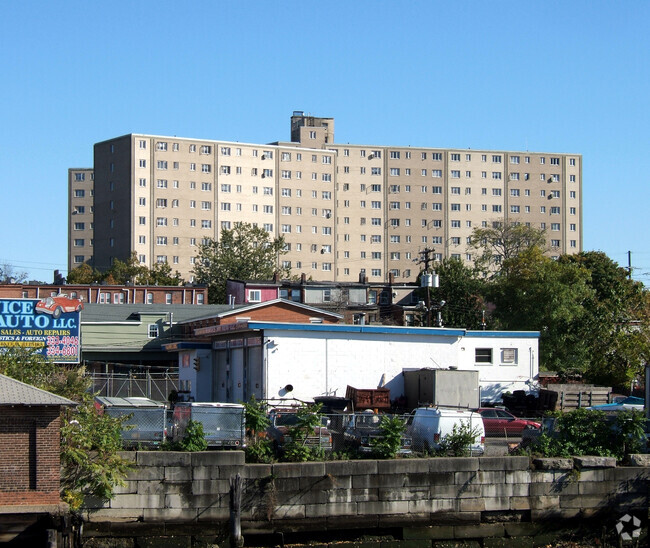 View from the northwest - Harborview Towers