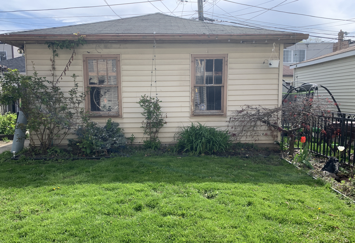 Backyard View (east) and Garage (Yup, you get half!) - 2113 N Springfield Ave