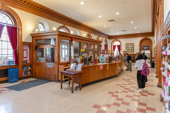 The main level of the Mary Cheney Library sees a ton of traffic