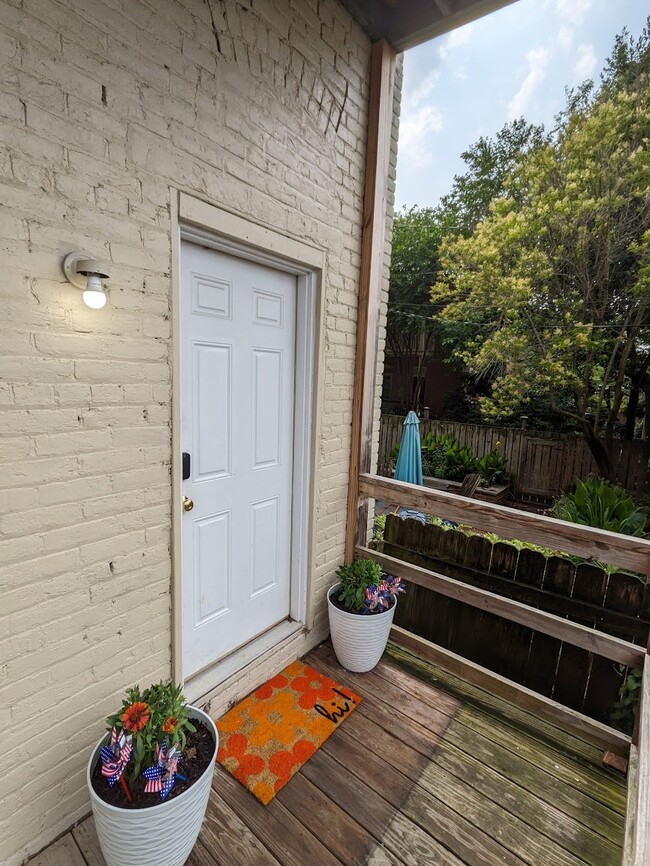 This is your private door steps from your dedicated parking space. - 1816 W Grace St