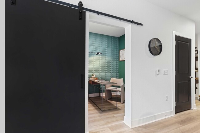 Study with barn doors - The Battery on Blake Street