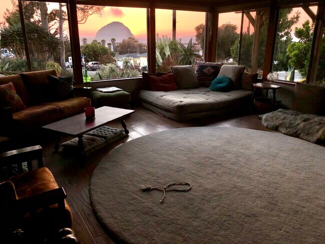 Living room sunset - 448 Estero Ave
