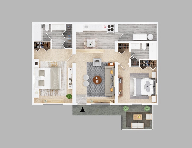 Floorplan - Flats at 2875