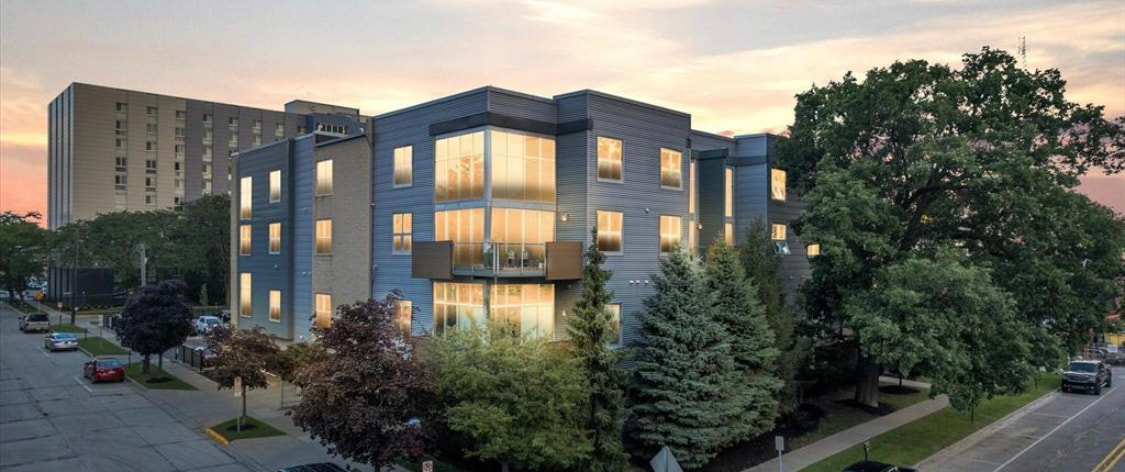Troy Street Lofts exterior in downtown Royal Oak