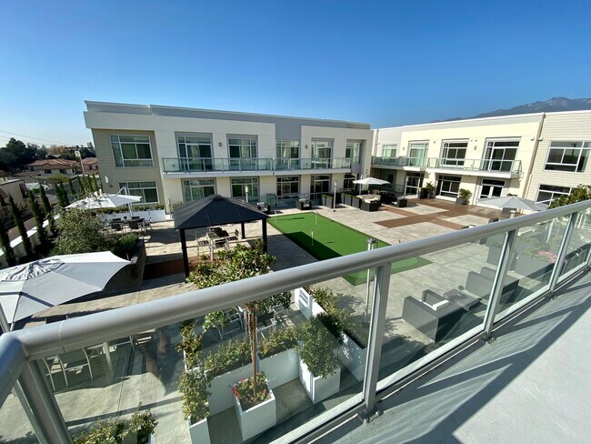 View from Living Room private patio. - 56 E Duarte Rd
