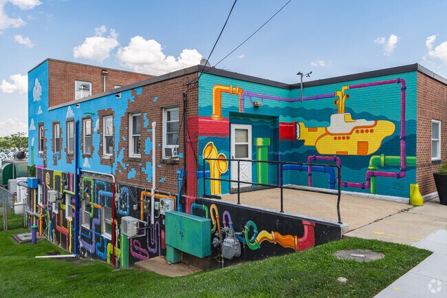 Colorful murals adorn walls throughout downtown Havre De Grace.