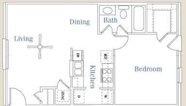 1BR/1BA - Hampton Village