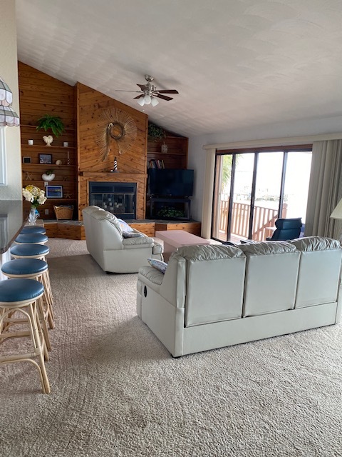 Living room with view of the Banana River - 980 S Banana River Dr