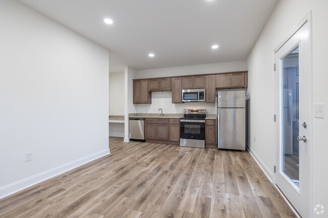 1BR, 1BA - 700SF - Living Room/Kitchen - Georgetown Flats