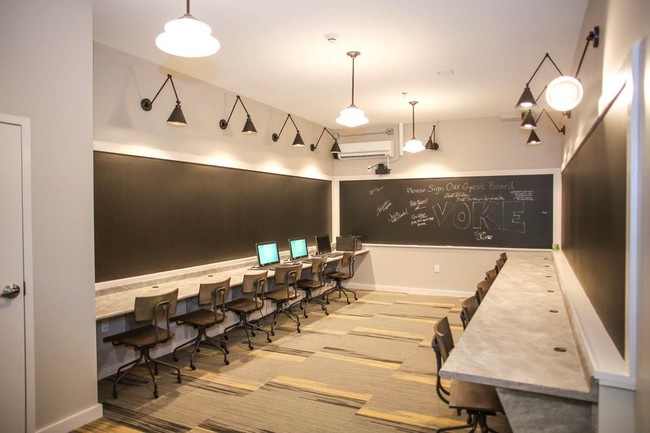 Work Room with Chalkboard - Voke Lofts