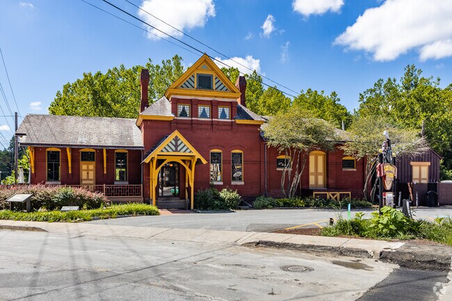 Sykesville Station, which is housed in the town's former B&O Railroad station, is hard to miss.