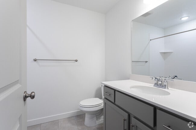 1BR, 1.5BA - 775SF - Bathroom - Innovation Park at Holbrook Farms