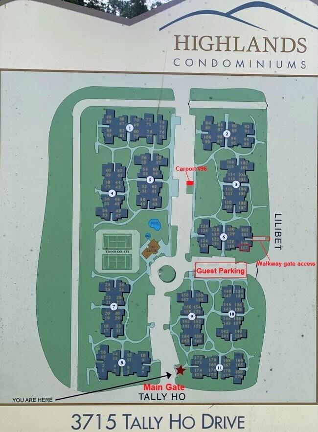 Site Map - 3715 Tallyho Dr