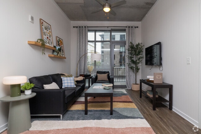 4BR, 4BA - 1,630SF - Living Room - Sky Garden Apartments