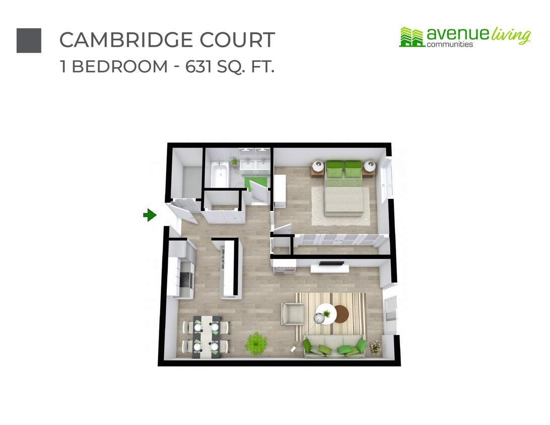 Plan d'étage - Cambridge Court