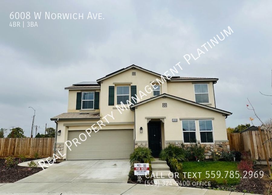 3,200 West Fresno, 4 Bedroom+Loft, Solar House Rental in Fresno, CA