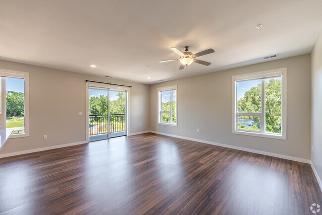 2 Bedroom 2B-6 - Living Room - Cannery Square