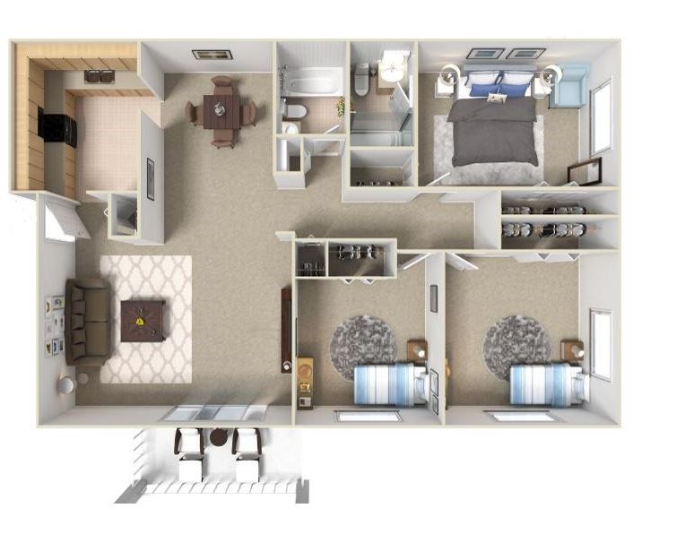 Plano de planta - 6249 Rothbury Way