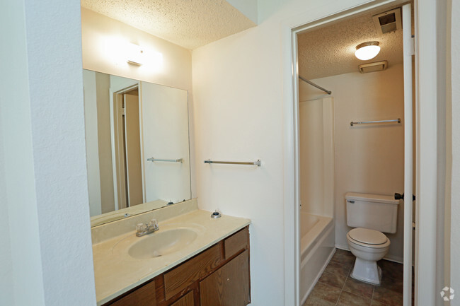1 bed Deluxe. bath/vanity - Briargreen Apartments