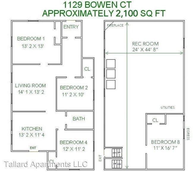Foto del edificio - 8 br, 2 bath Apartment - 1129/31 Bowen Ct.