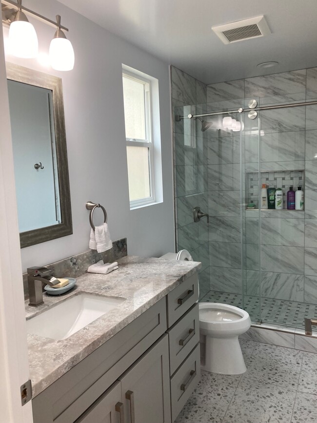 Full bath with glass shower - 218 Electric Ave