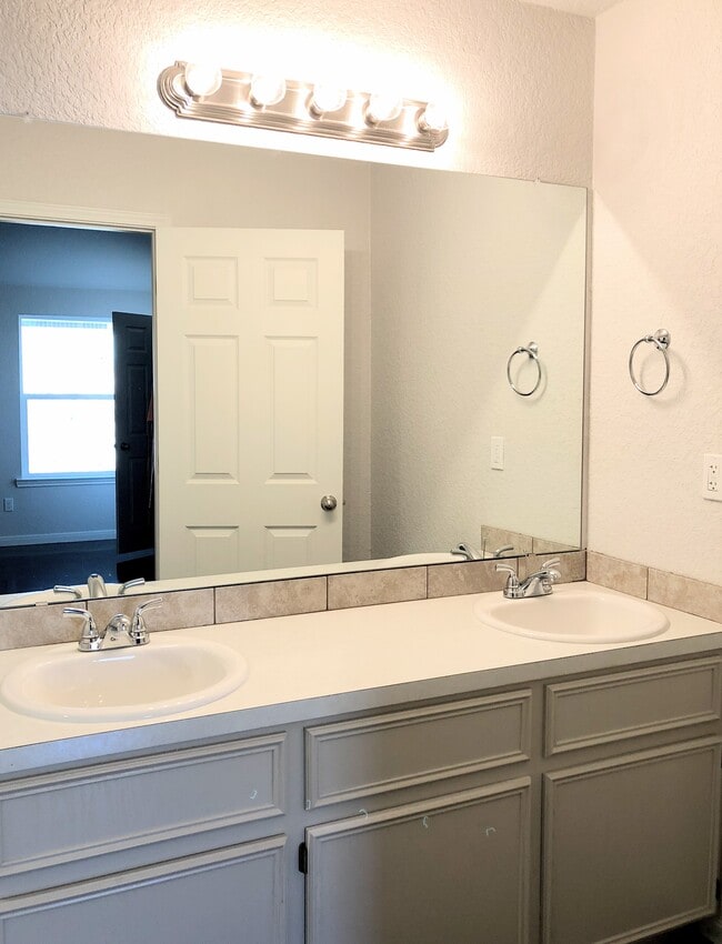 Double Vanity in Bathroom. - 128 E Ball Rd