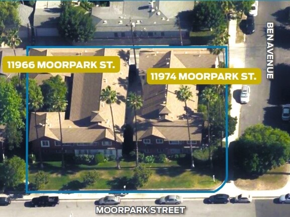 Aerial Photo - 11966-11974 Moorpark St