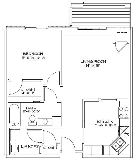 Apartamento A - Orono Woods Senior Living