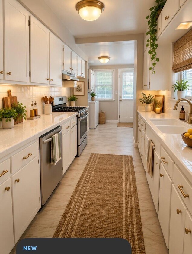 Kitchen-virtual staged - 10816 Blix St (North Hollywood, CA)