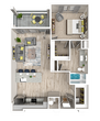 A4 | One Bedroom | One Bathroom