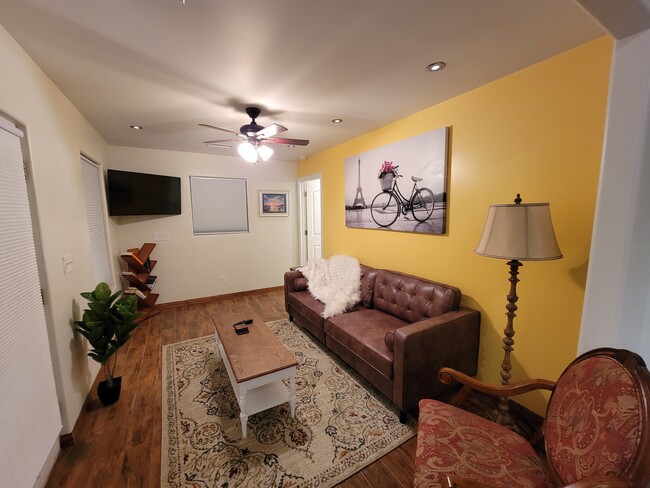 A view of the living room from the kitchenette. - 1519 5th St NW