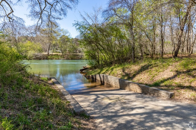 The Abbotts Bridge Boat Ramp provides access to the Chattahoochee River in Duluth. GA.