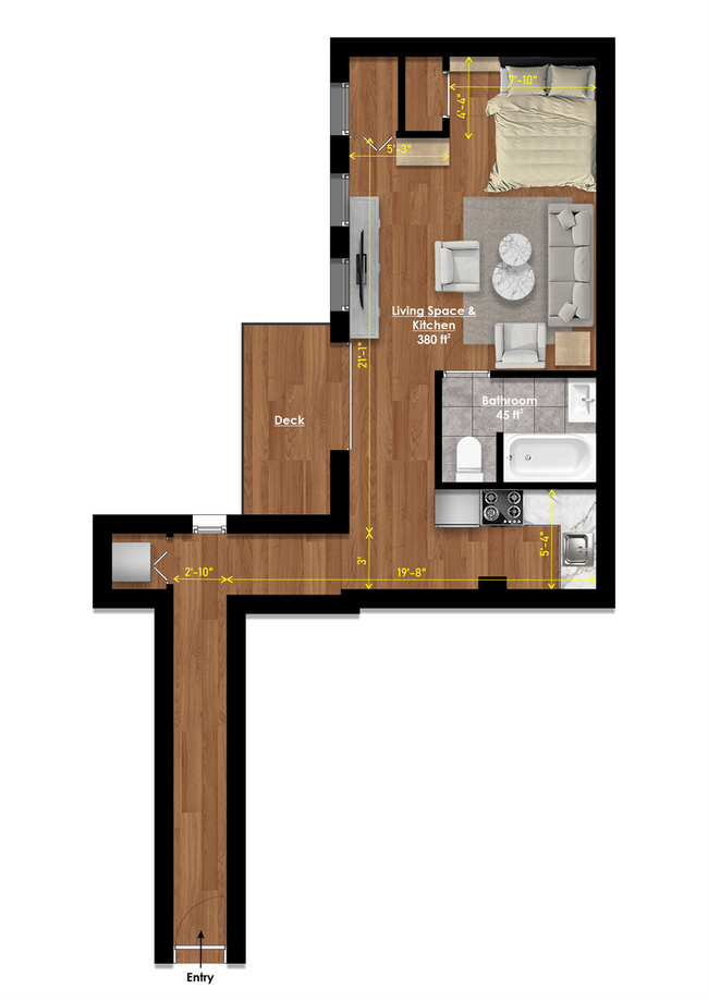 Foto del edificio - Spacious studio with deck available in NoLibs starting March 1st