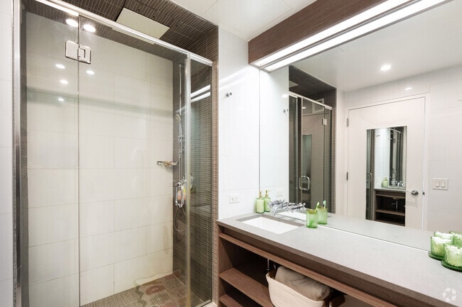 Studio Large Single - 391SF - Bathroom - Webster Apartments- ALL WOMENS HOUSING