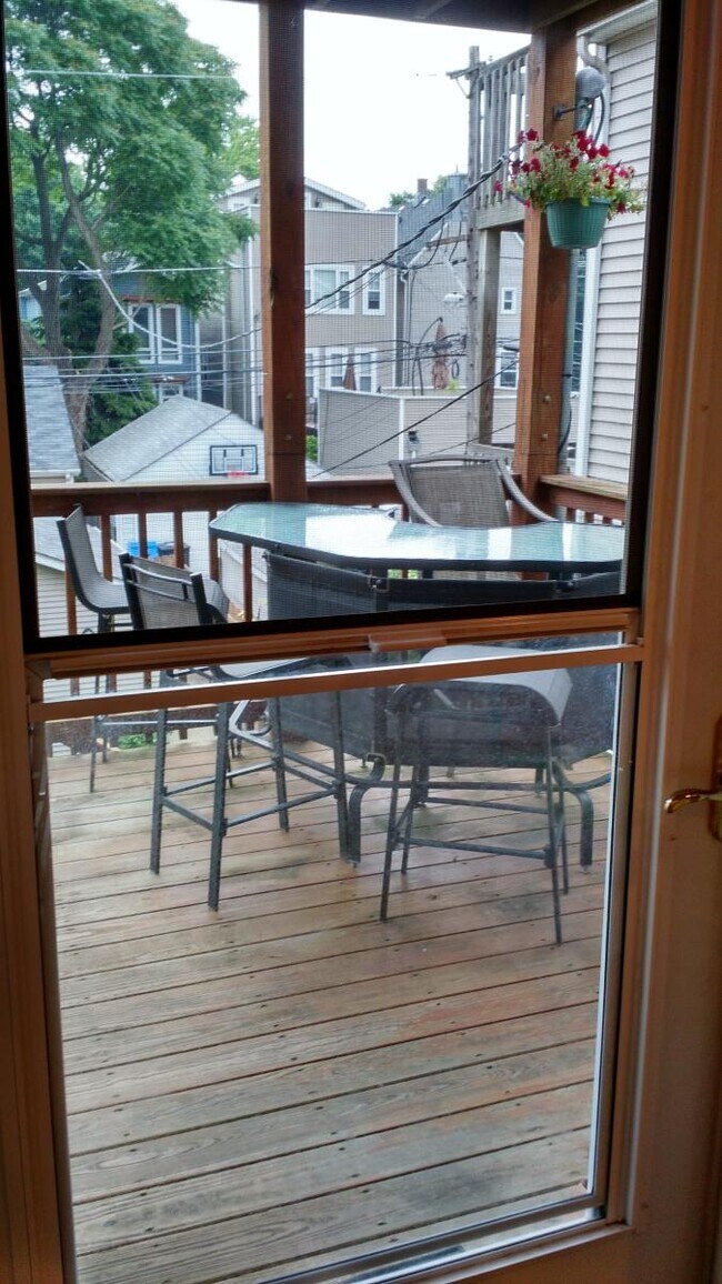 View of back porch from kitchen - 1820 W School St