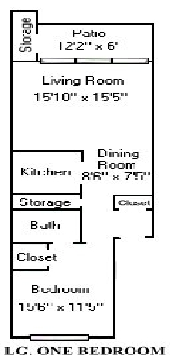 1BR/1BA - Campus View Apartments