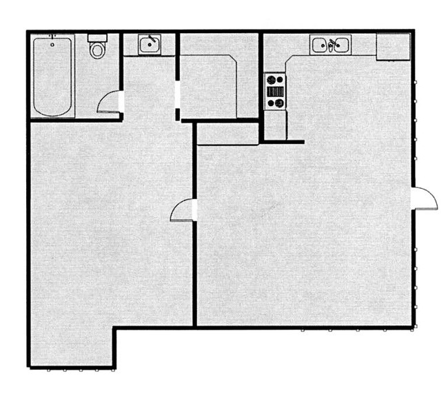 One Bedroom - Peppertree Senior Apartments